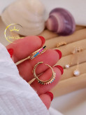 گوشواره حلقه ای مولتی کالر ژوپینگ کد ۴۲۴