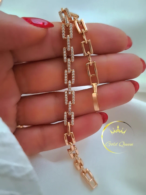 دستبند رولکس ظریف جواهری ژوپینگ کد 27