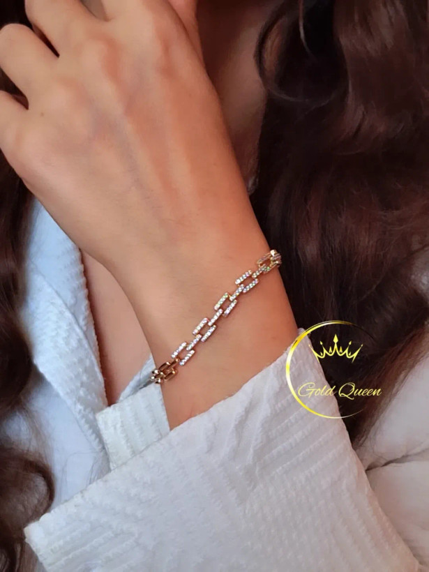 دستبند رولکس ظریف جواهری ژوپینگ کد 27
