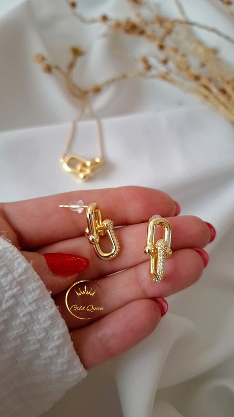 نیم ست تیفانی جواهری استیل 316L کد 418