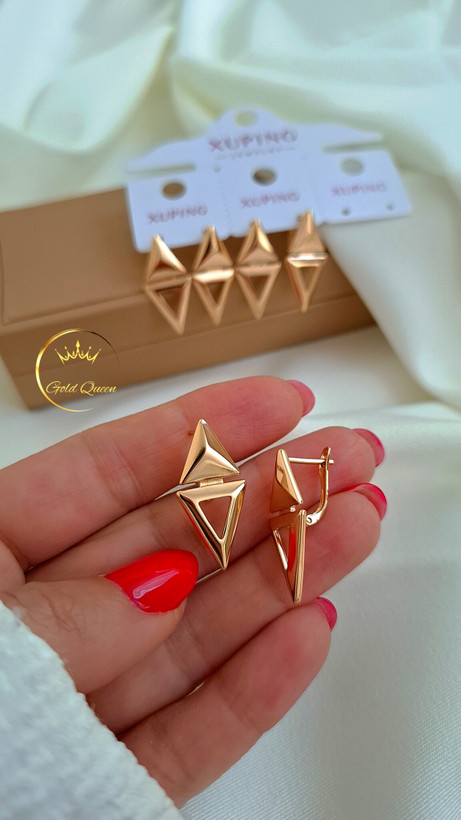 گوشواره لوزی فانتزی ژوپینگ کد 361