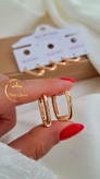 گوشواره مستطیل مارپیچ جواهری ژوپینگ کد 501